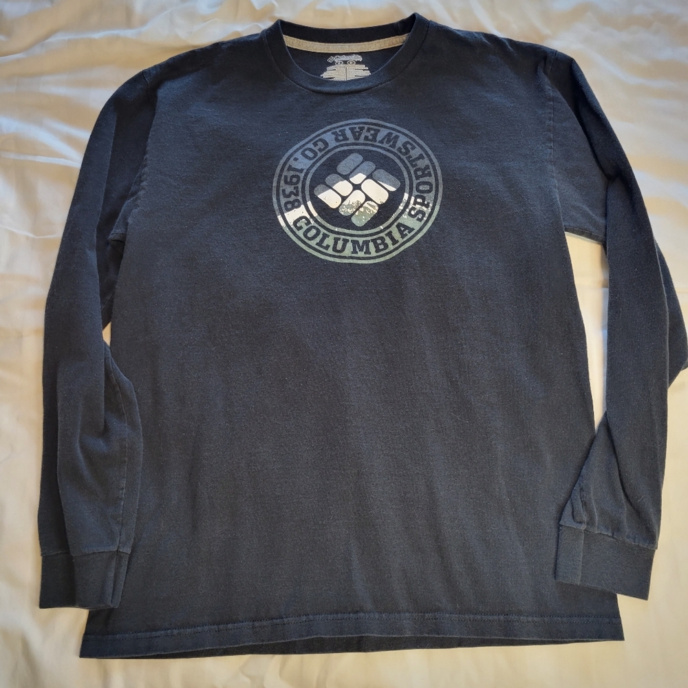 Columbia Long Sleeve Shirt w/Logo Size M